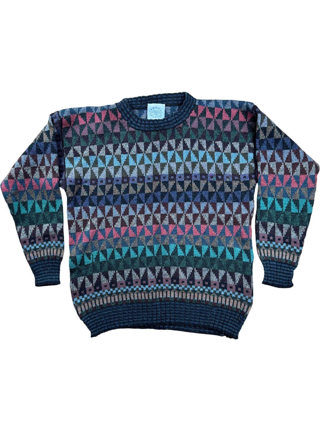 Penny Plain Multicolor Patterned Sweater - M - Think Vintage ltd