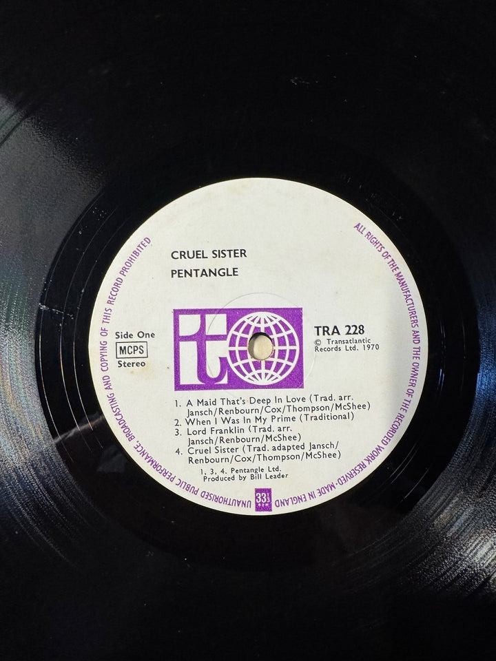 Pentangle Cruel Sister LP Record - Good