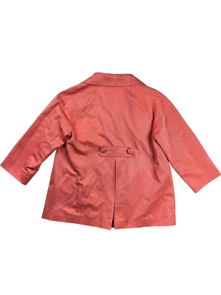 Per Una Orange Double Breasted Coat - M