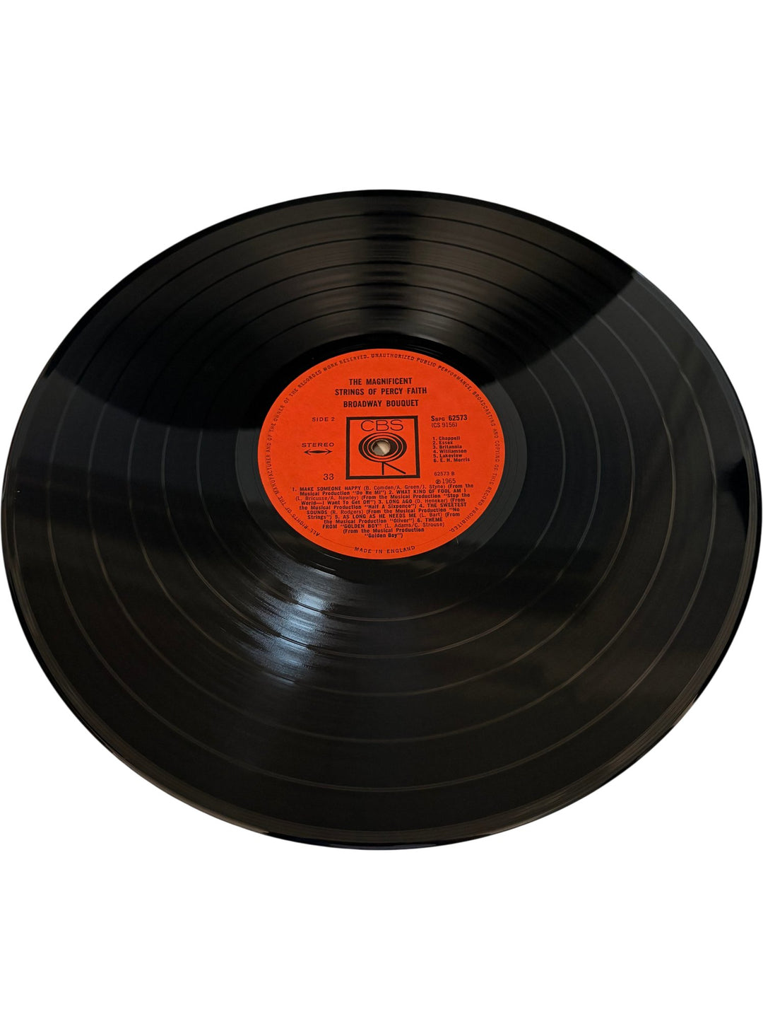 Percy Faith Broadway Bouquet Vinyl - Good - Think Vintage ltd