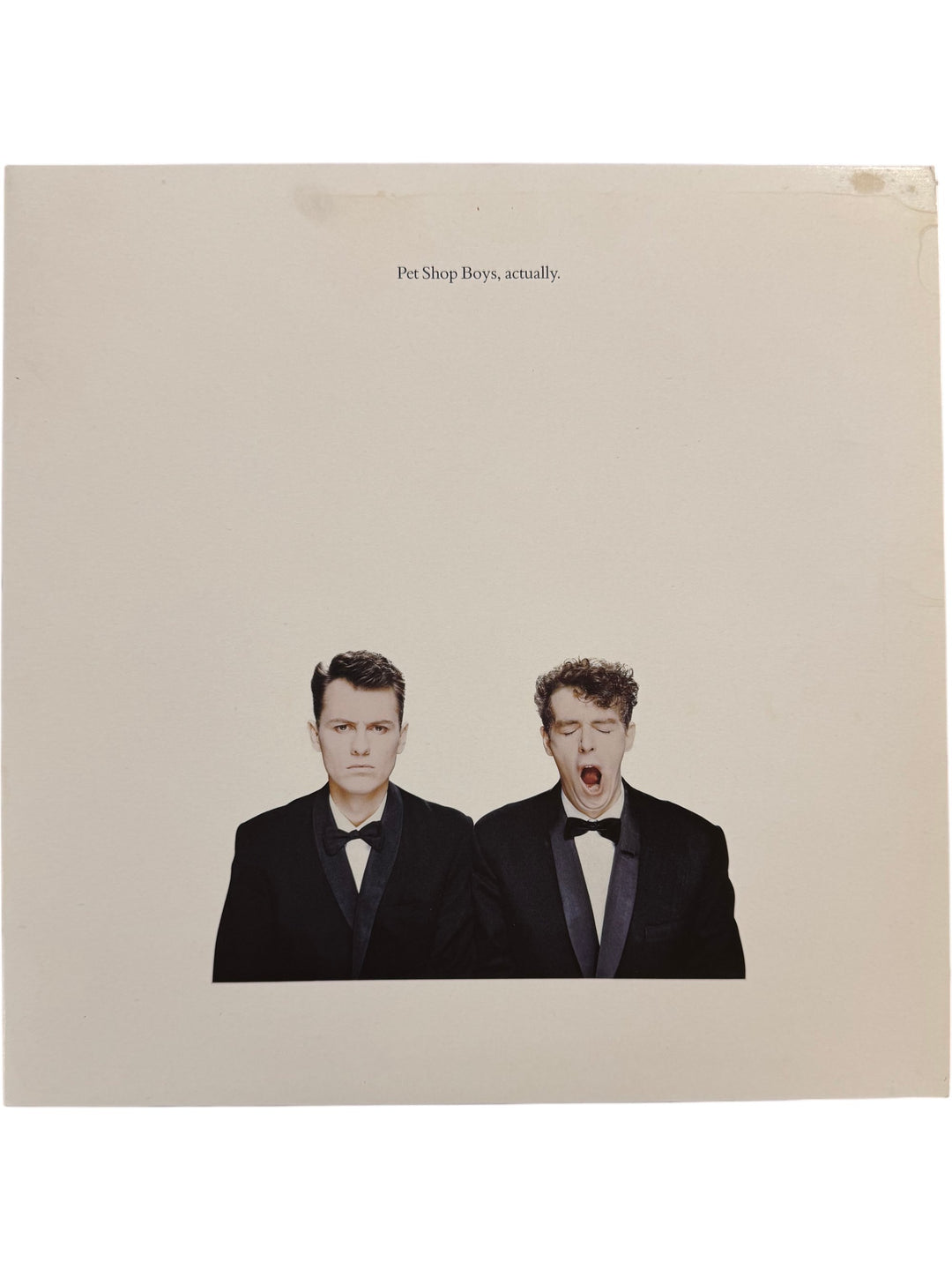 Pet Shop Boys Actually Vinyl Record - Think Vintage