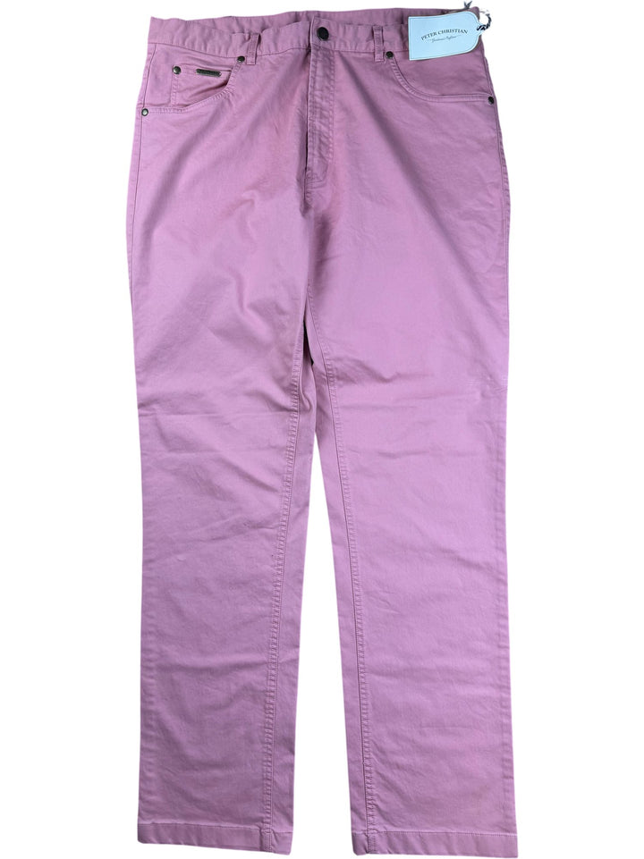 Peter Christian Pink Chinos -W36 - Think Vintage ltd