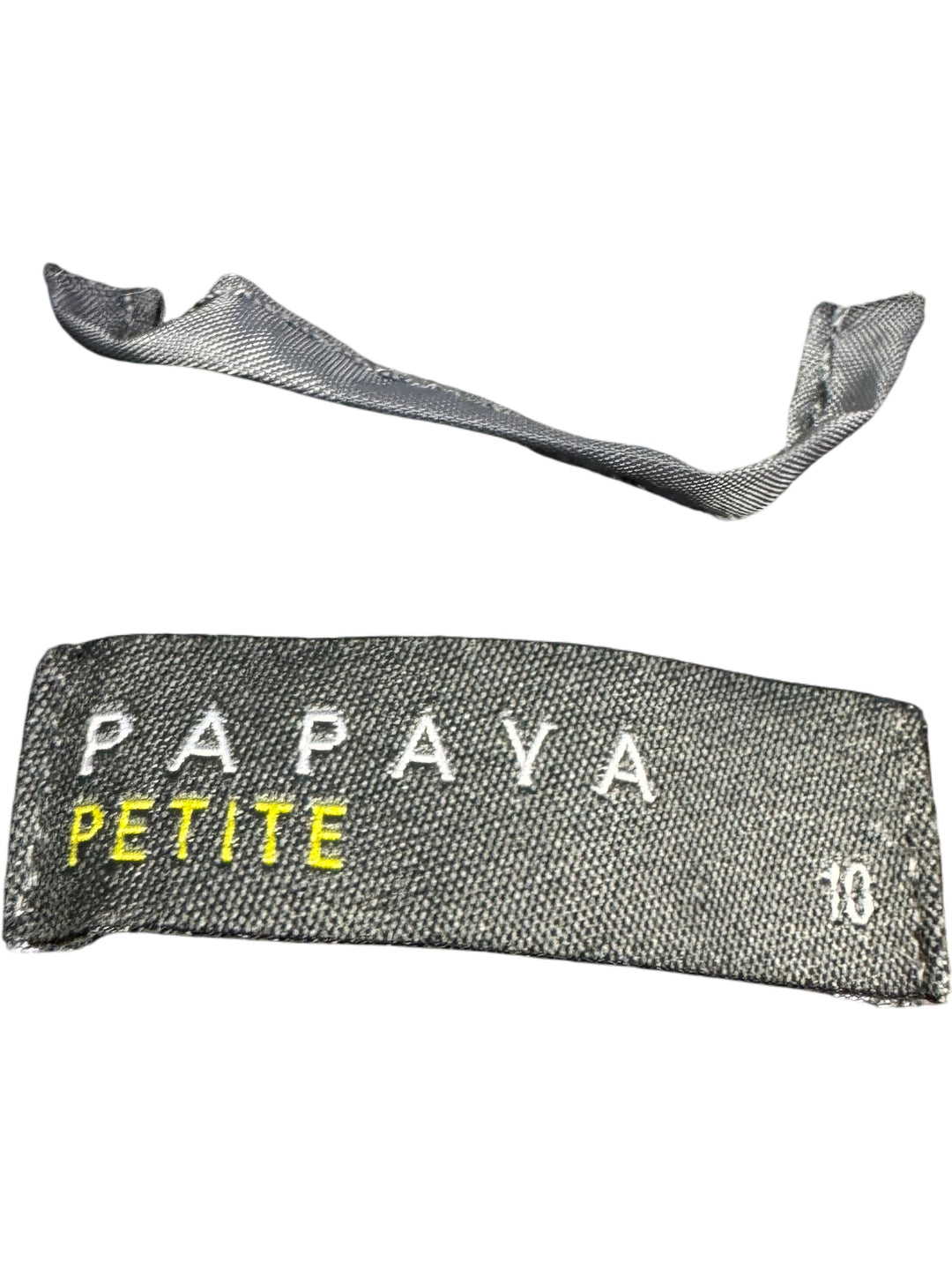 Petite Grey Zipper Jacket - S - Think Vintage