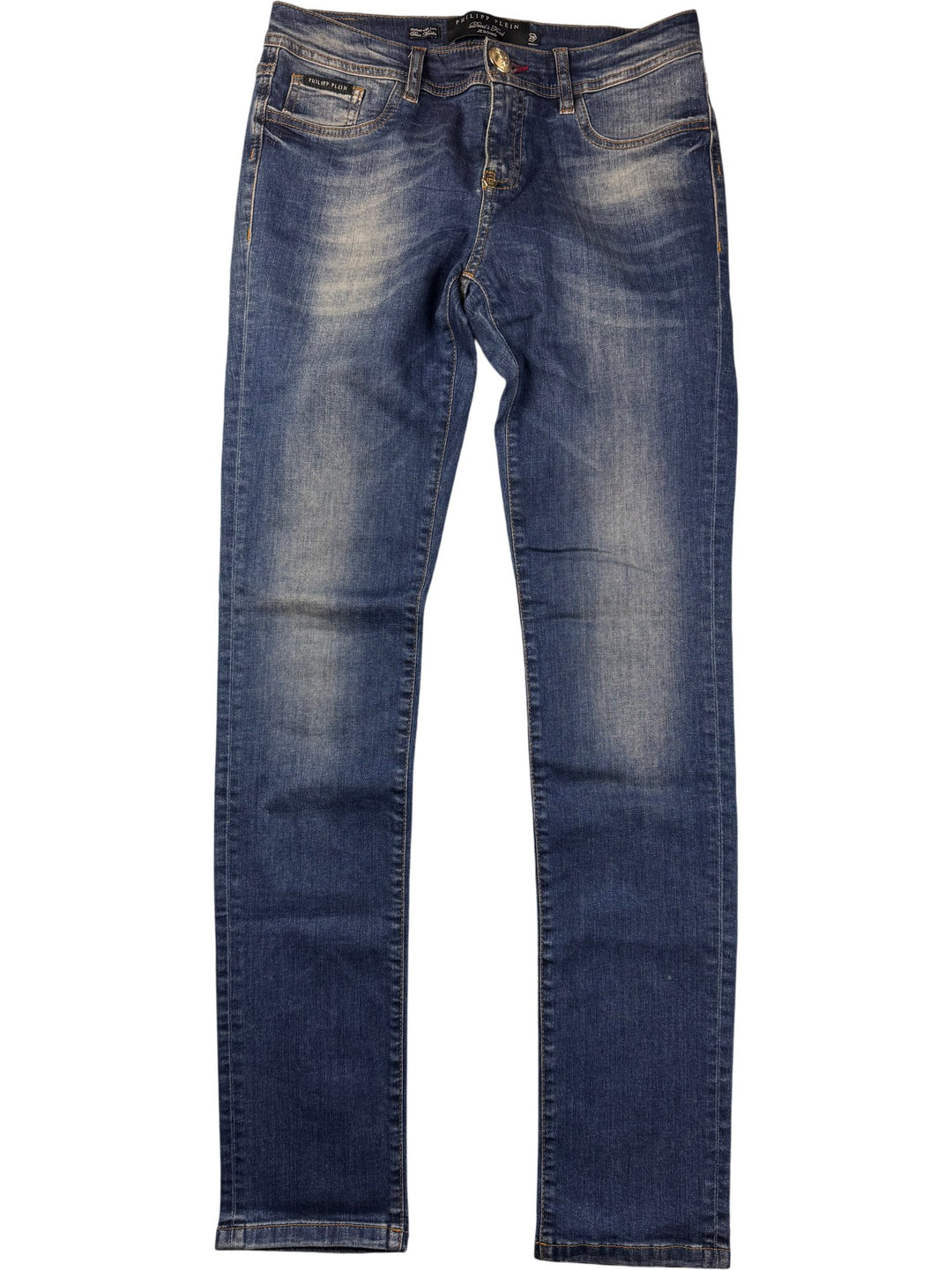 Philipp Plein Blue Washed Jegging Jeans - W30 - Think Vintage ltd