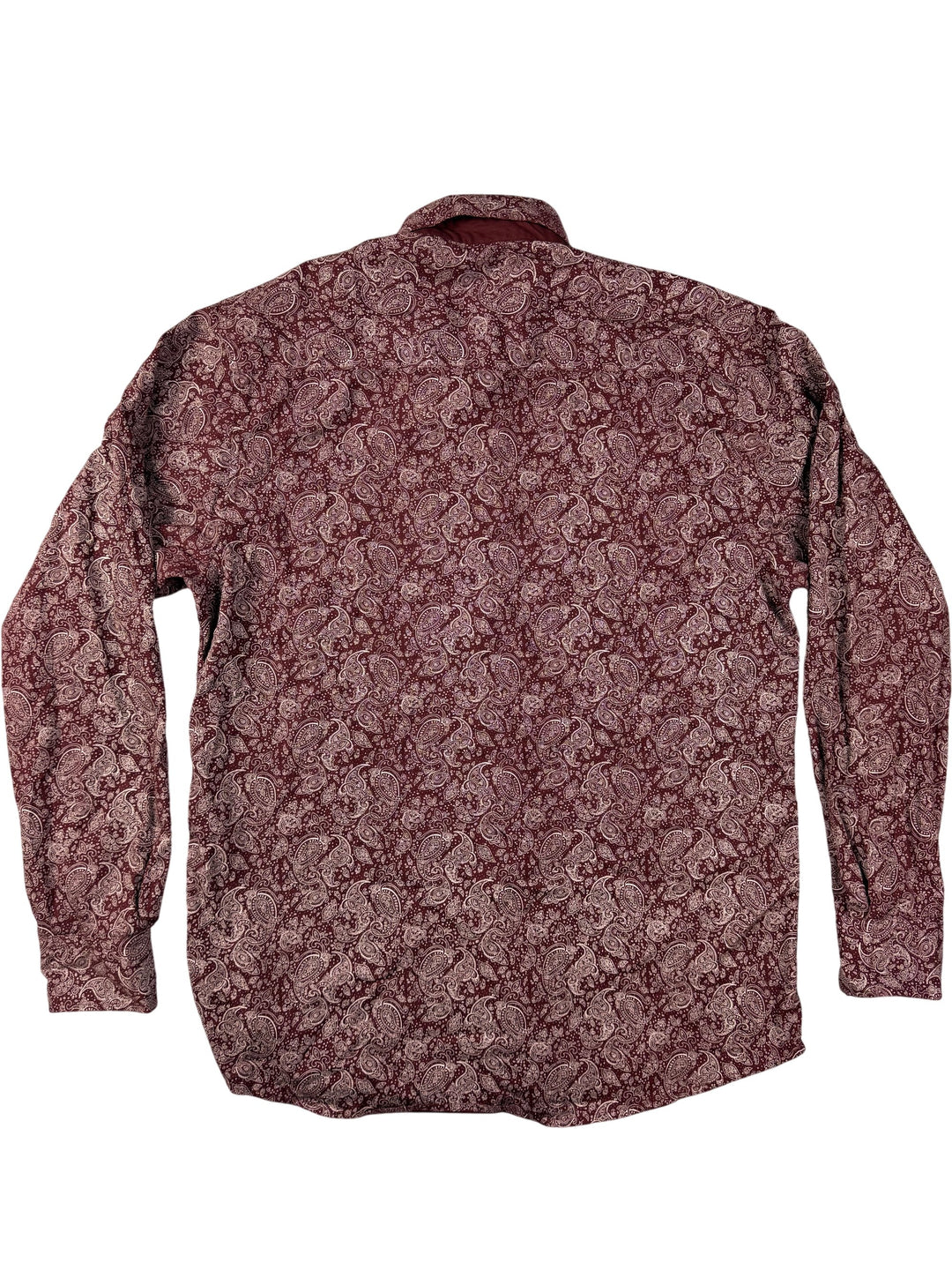 Pierre Cardin Paisley Long Sleeved Shirt - L - Think Vintage