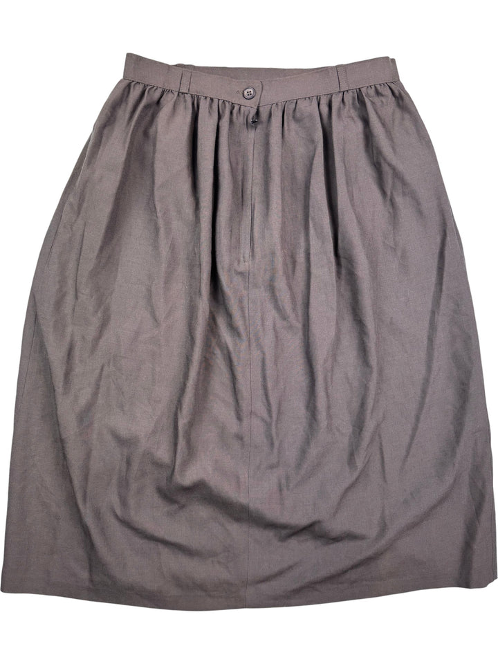 Pierre Cardin Wool Gathered Skirt -S - Think Vintage Online Ltd