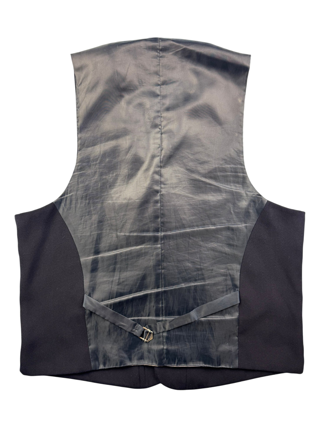 Pierre Remon Pour Homme Black Vest - L - Think Vintage Online Ltd
