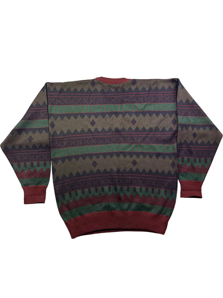 Pierre Sangan Wool Blend V-Neck Sweater - Think Vintage Online Ltd