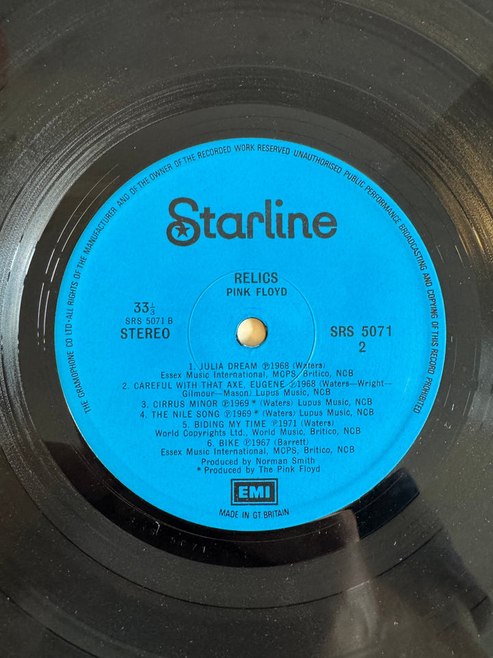 Pink Floyd Relics Vinyl Record - Fair - Think Vintage ltd