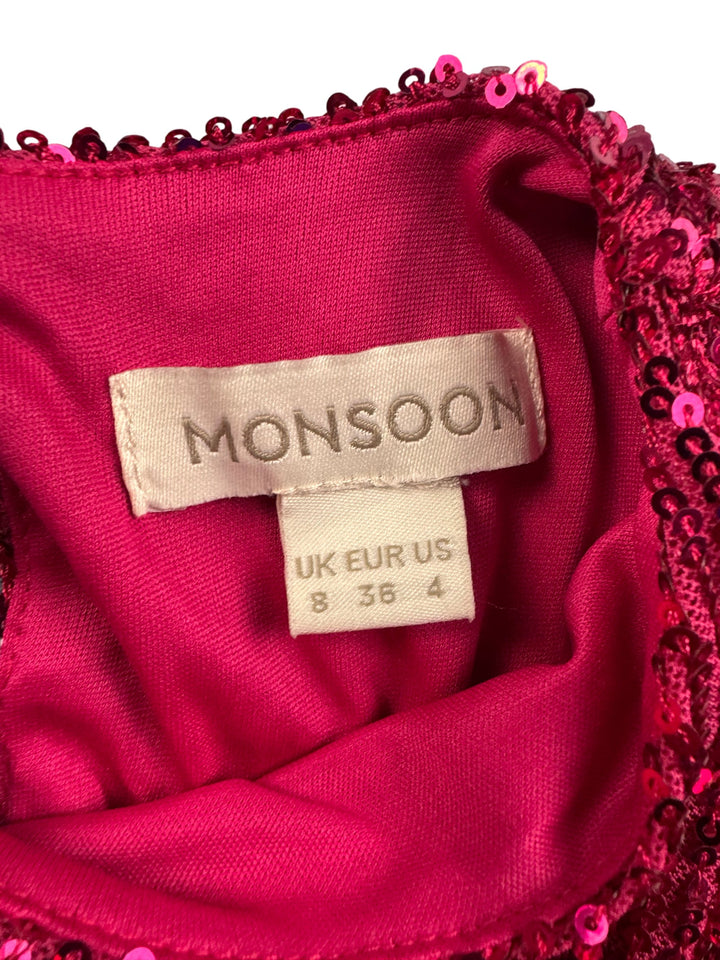 Pink Sequin Dress - S - Think Vintage