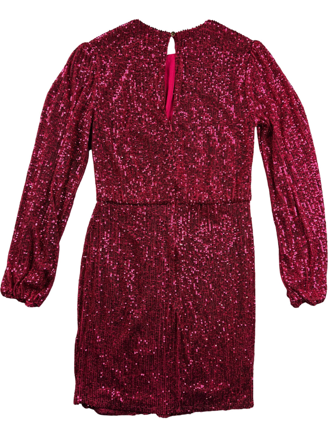 Pink Sequin Dress - S - Think Vintage ltd