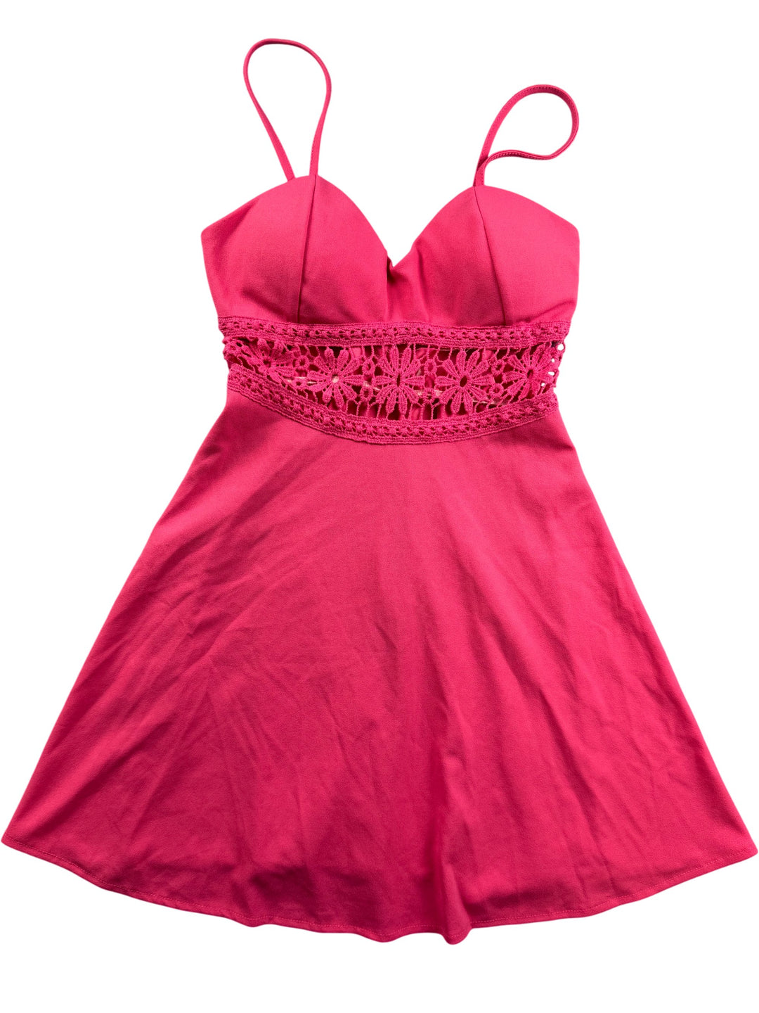 Pink Sleeveless A-line Dress - L - Think Vintage Online Ltd