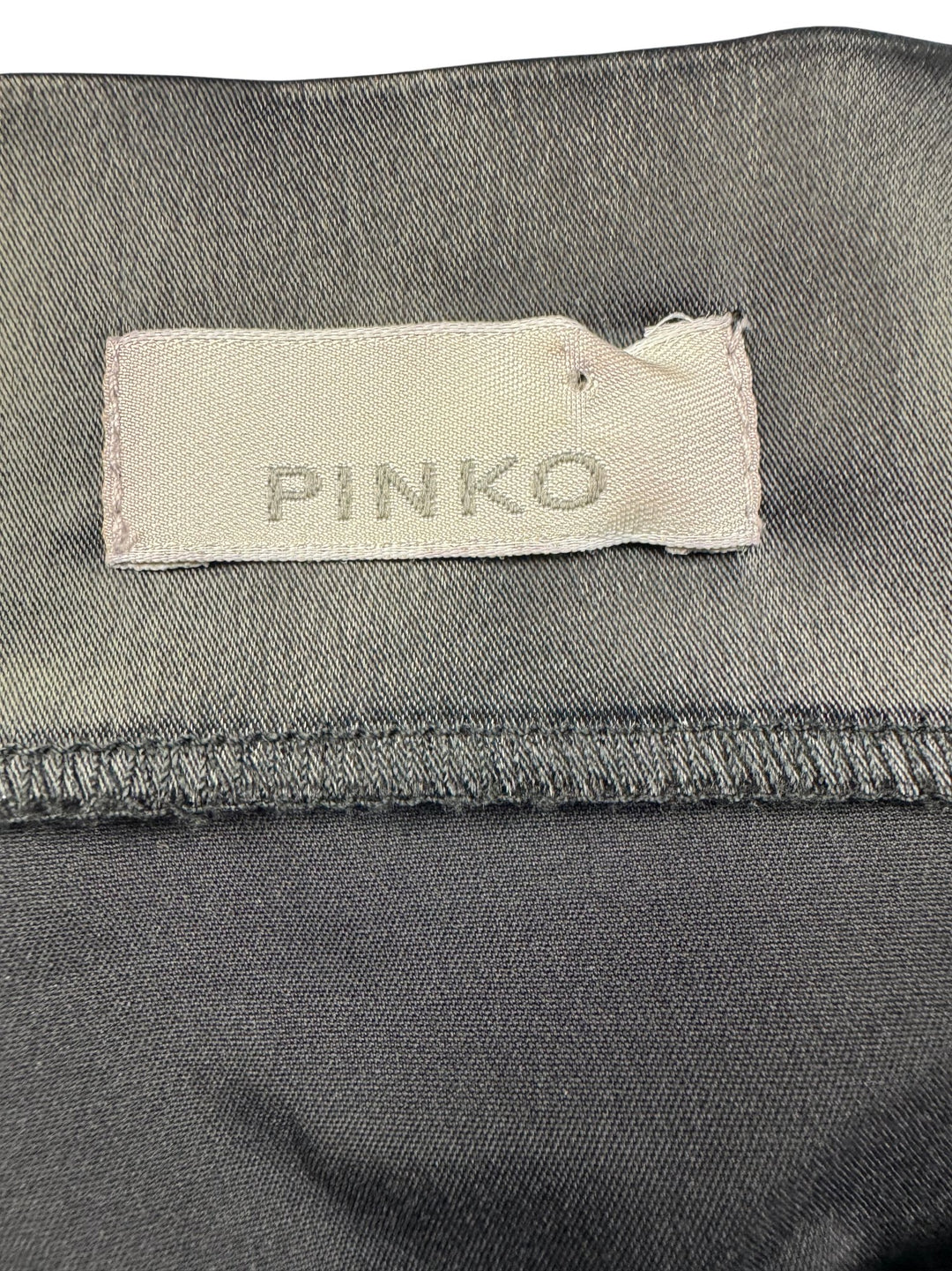 Pinko Black High-Waisted Midi Skirt - W28 - Think Vintage ltd