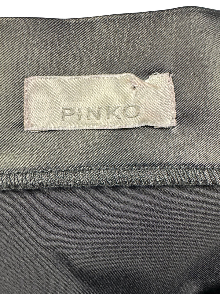 Pinko Black High-Waisted Midi Skirt - W28 - Think Vintage ltd