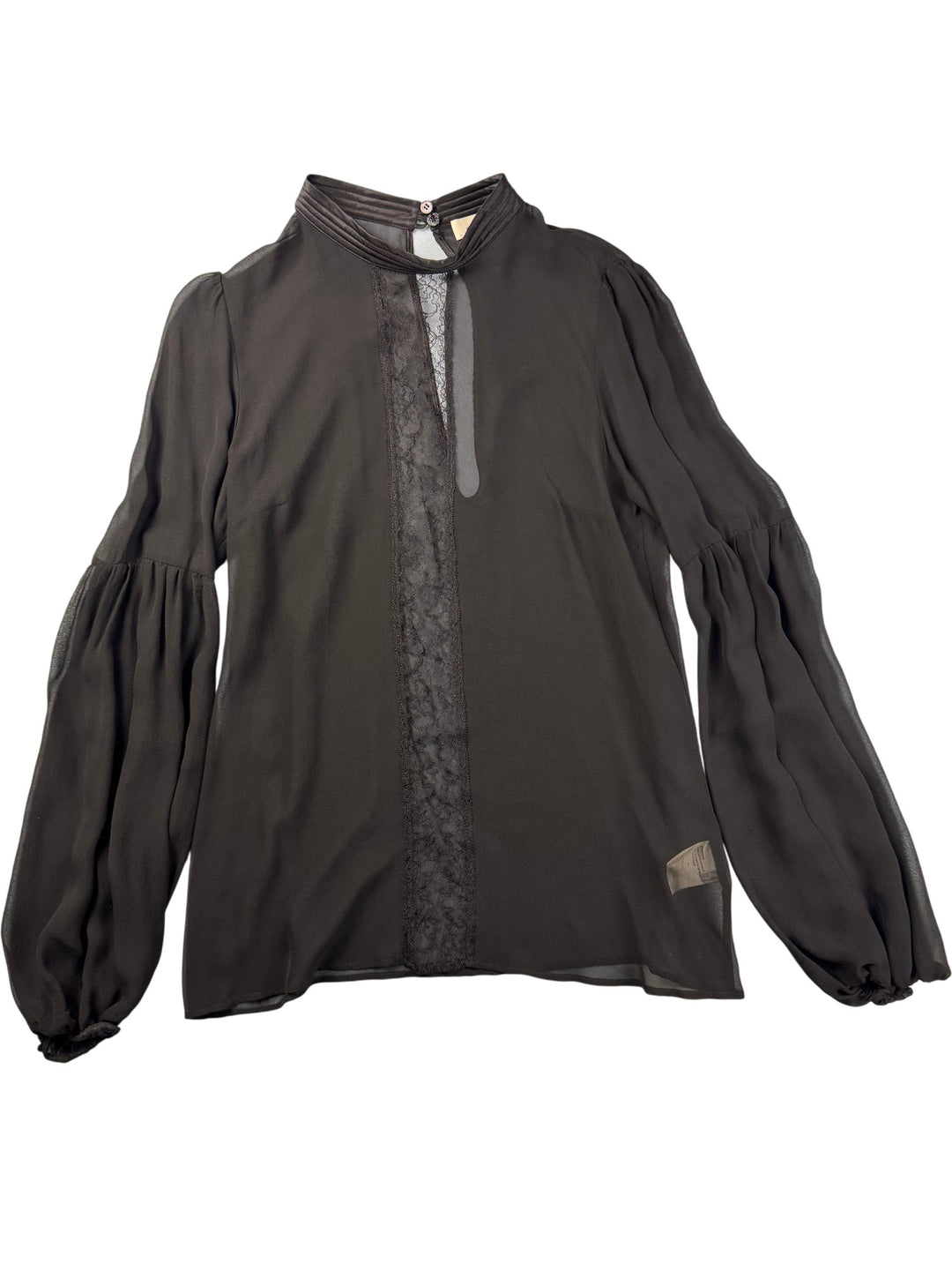 Pinko Black Silk Blouse - M - Think Vintage ltd