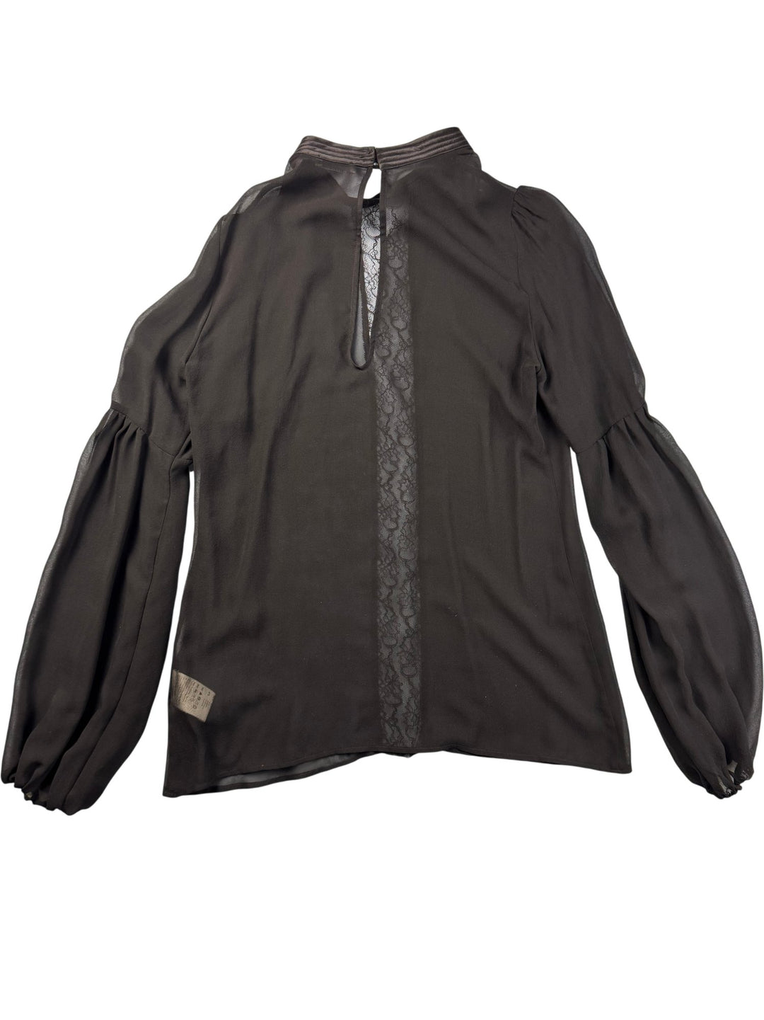 Pinko Black Silk Blouse - M - Think Vintage ltd