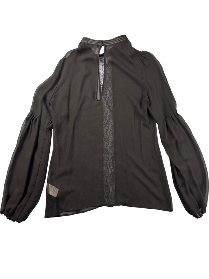 Pinko Black Silk Blouse - M - Think Vintage ltd