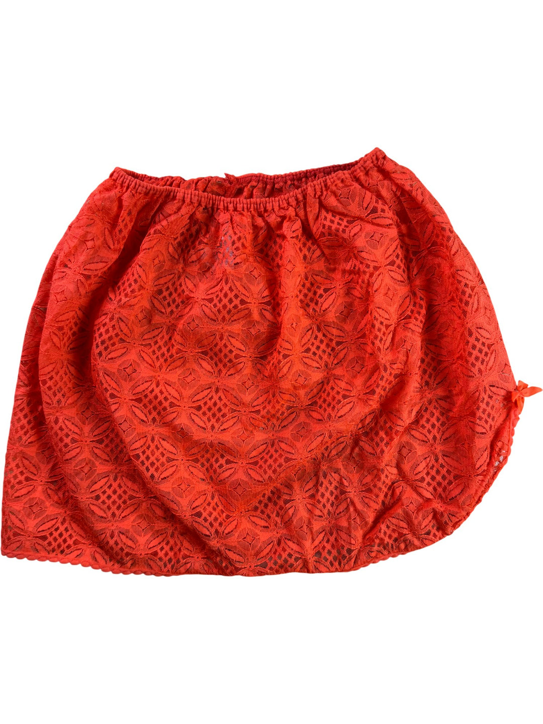 Pippa Dee Orange Lace Skirt - XS - Think Vintage ltd