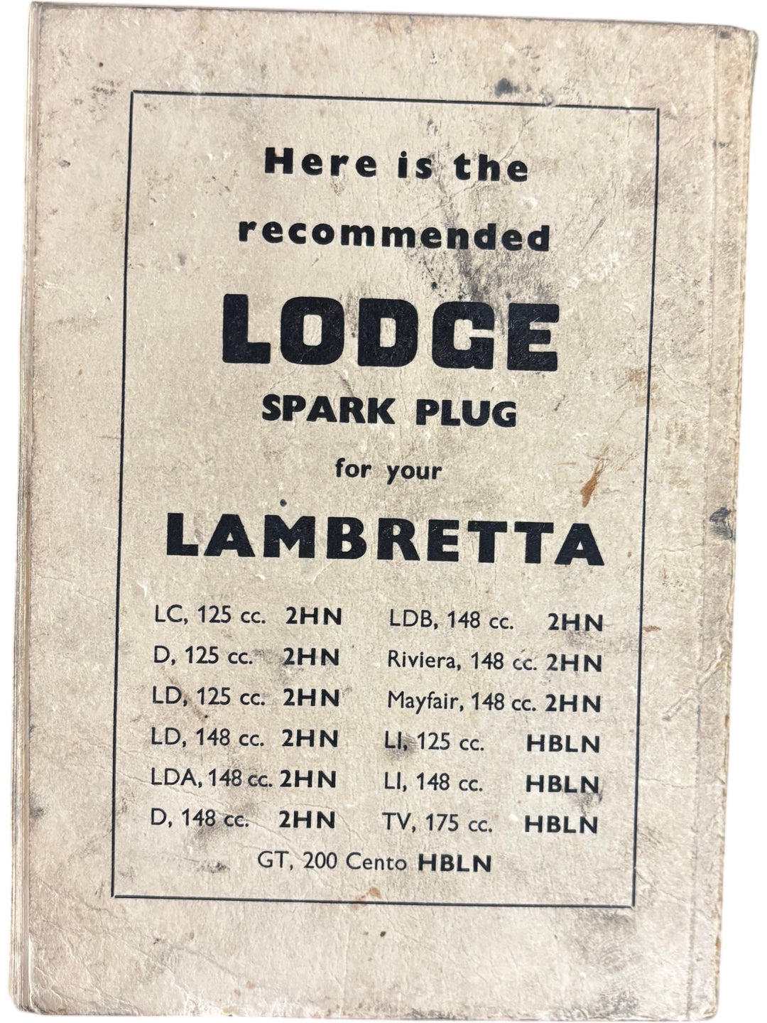 Pitman Motor Cyclists' Library Second Book of Lambretta LI TV GT 200 Models - Think Vintage