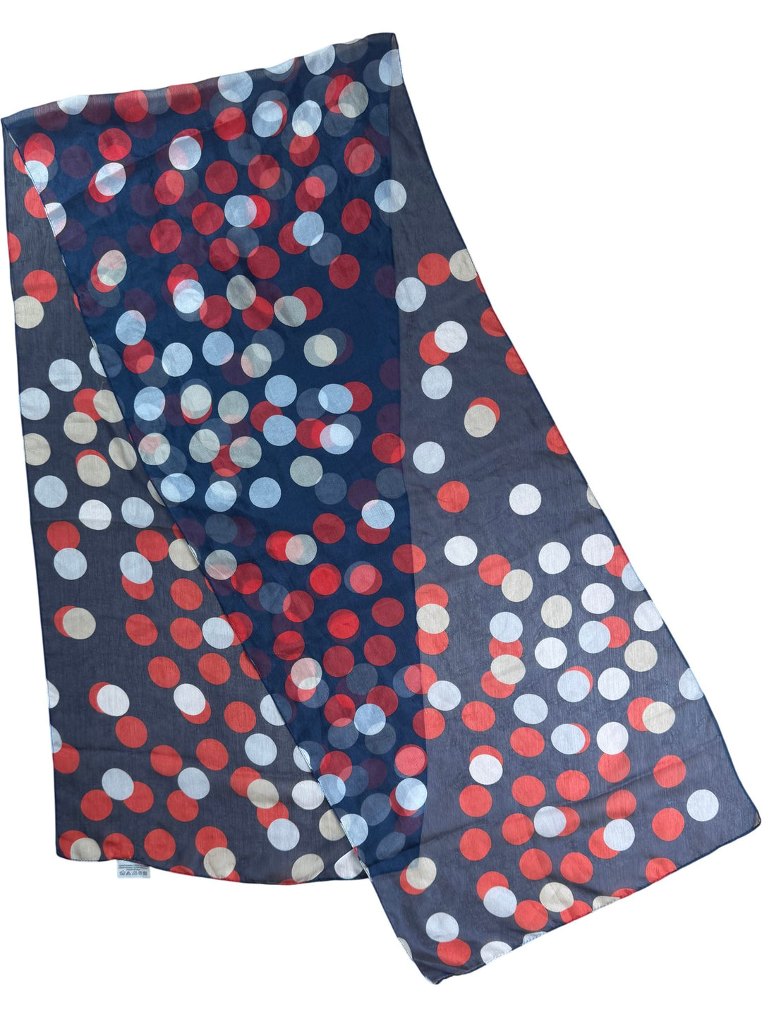 Polka Dot Polyester Scarf - Think Vintage ltd