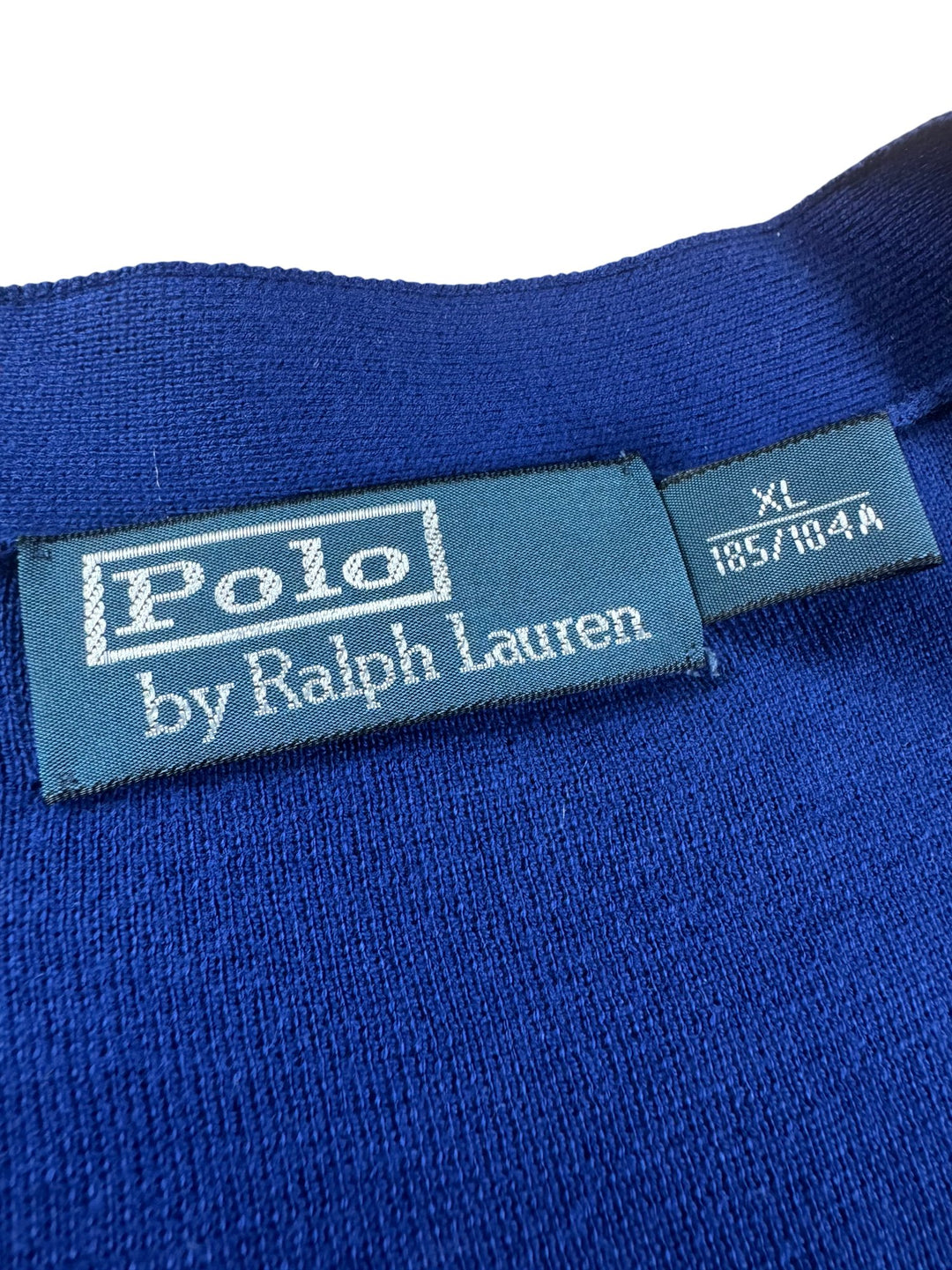 Polo Ralph Lauren Blue Cardigan - XL - Think Vintage ltd