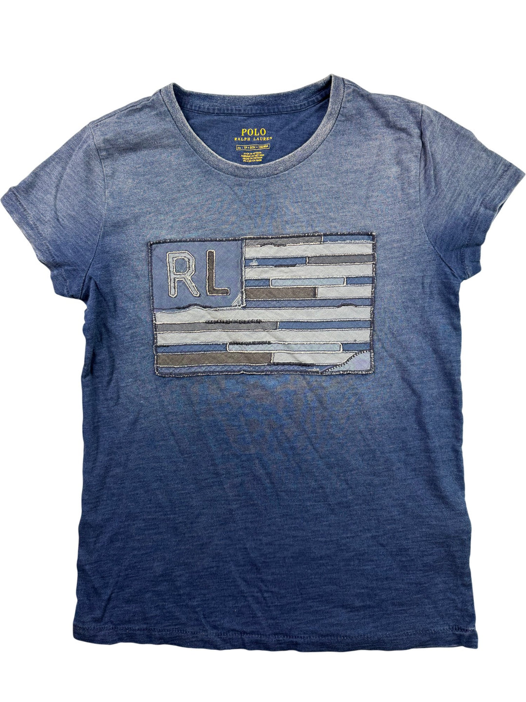 Polo Ralph Lauren Blue Graphic T-Shirt - S - Think Vintage ltd