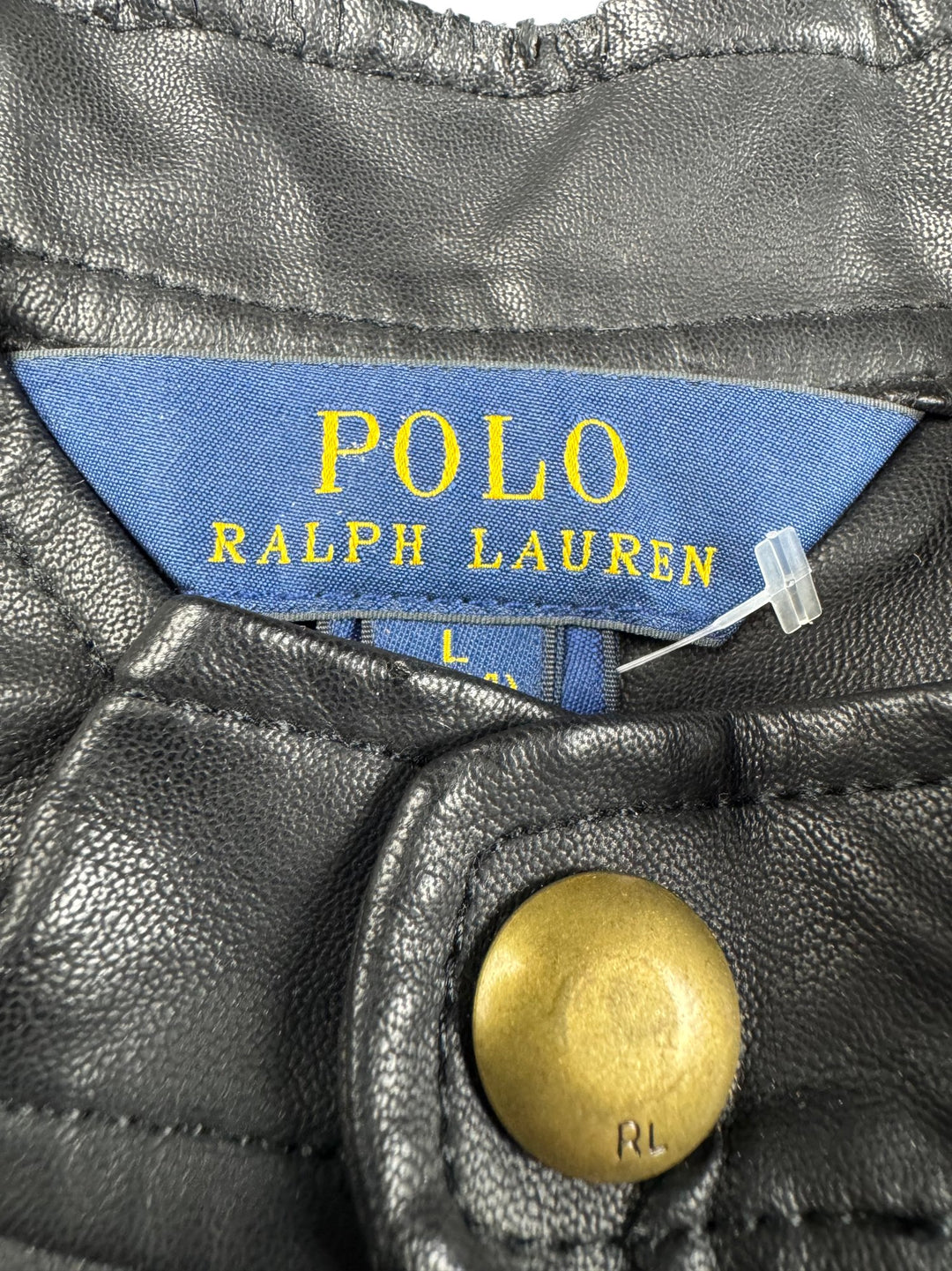 Polo Ralph Lauren Brown Leather Jacket - S - Think Vintage ltd