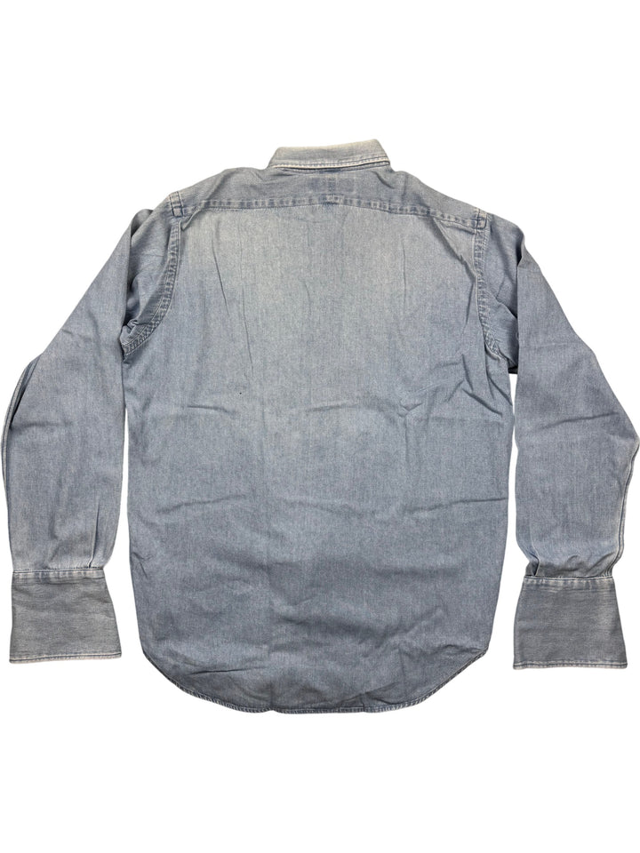 Polo Ralph Lauren Estate Blue Denim Shirt - L - Think Vintage Online Ltd