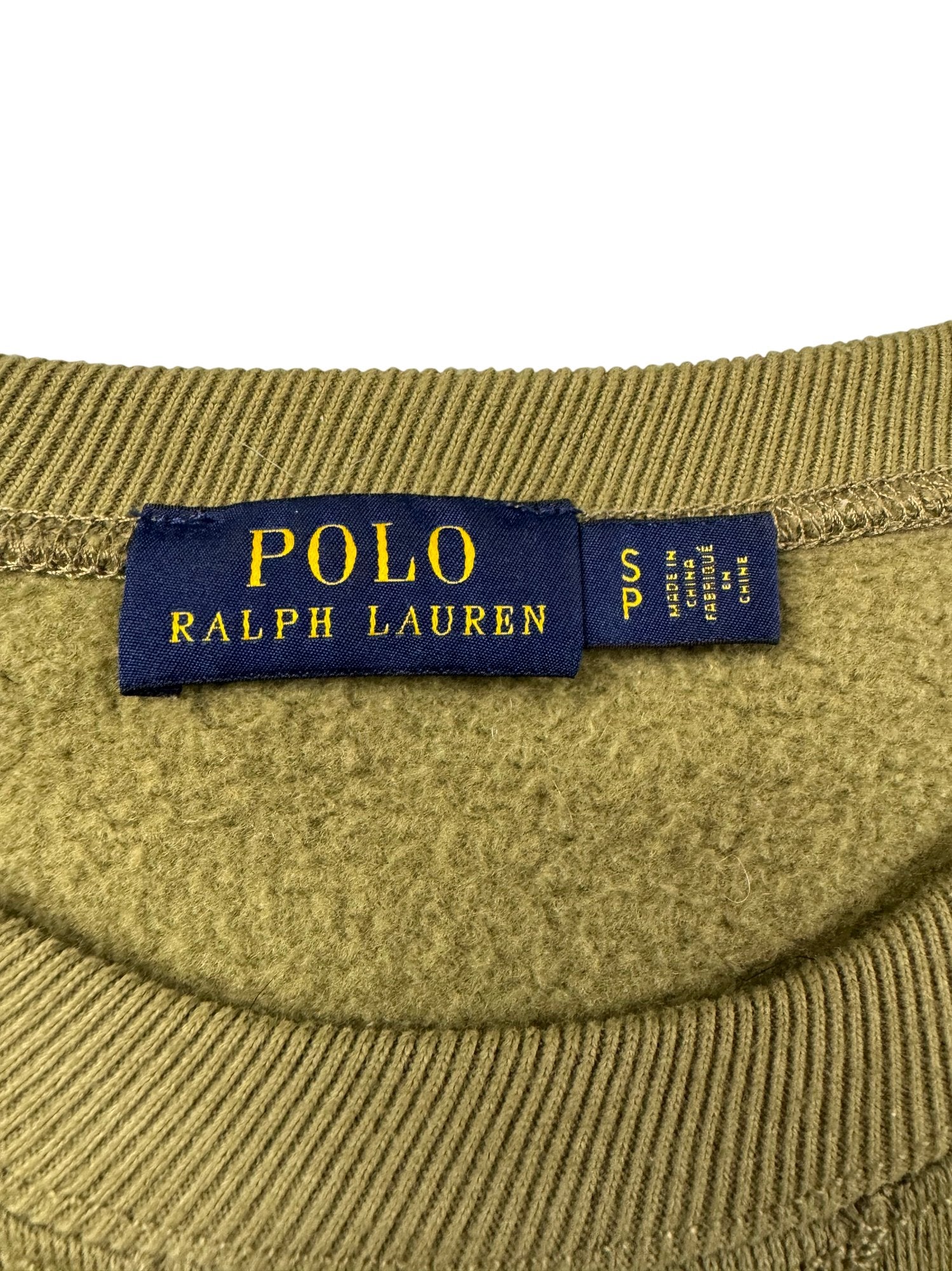 Polo Ralph Lauren Olive Tiger Sweatshirt - S