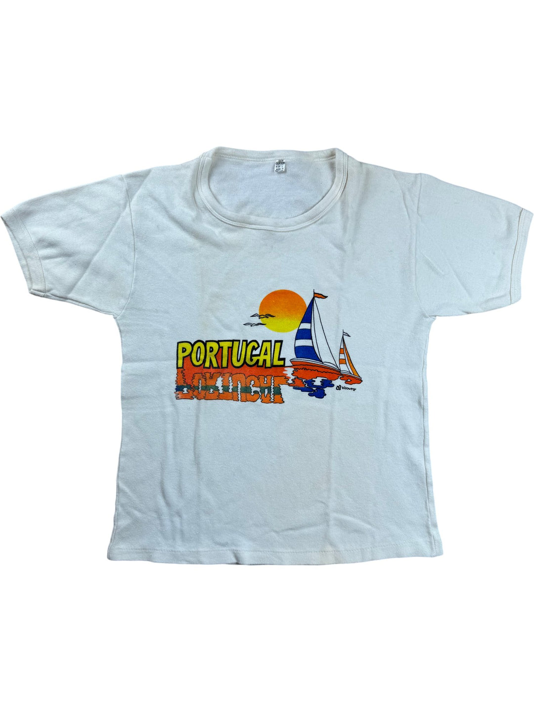 Portugal Graphic Cotton T-Shirt - S - Think Vintage ltd