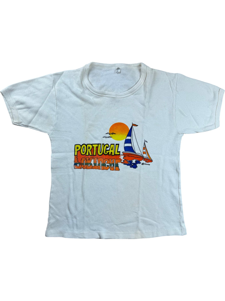Portugal Graphic Cotton T-Shirt - S - Think Vintage ltd