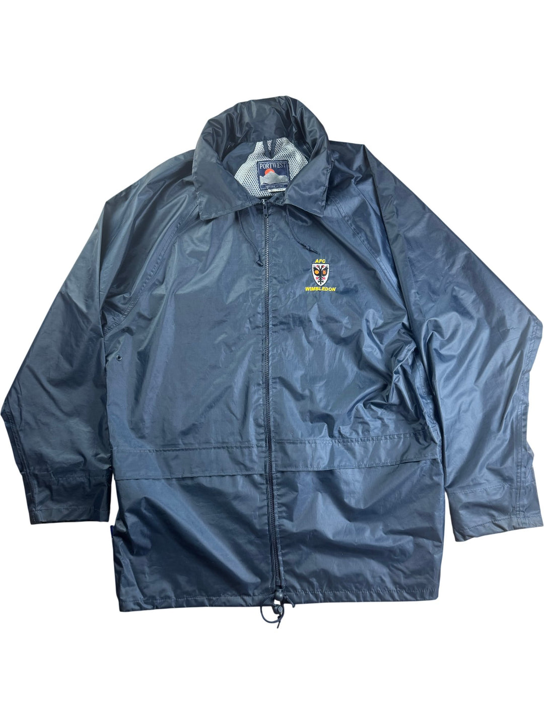 Portwest Dumfries AFC Wimbledon Navy Sports Jacket - L - Think Vintage ltd