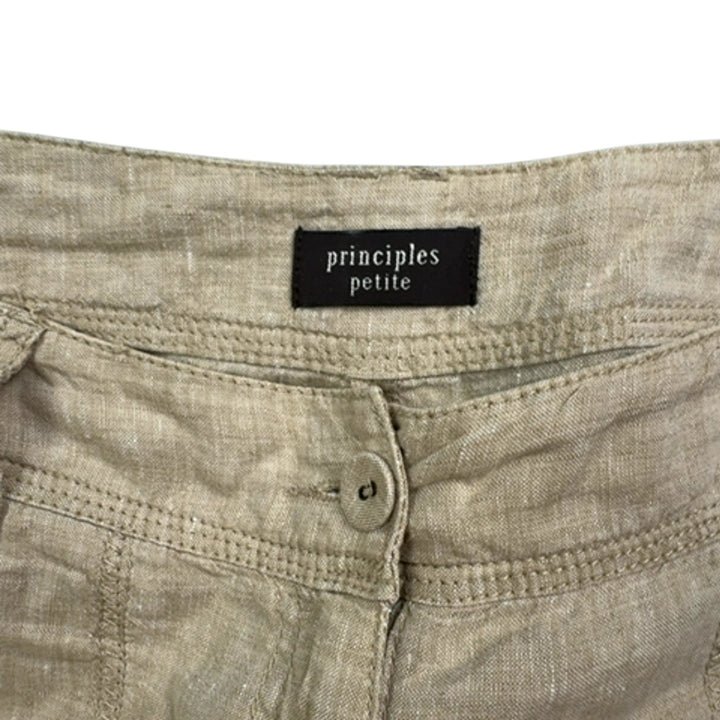 Principles Beige Cargo Shorts - M - Think Vintage Online Ltd
