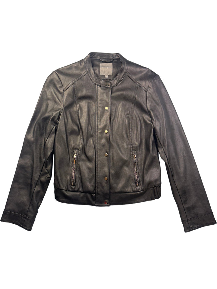 Principles Faux Leather Jacket - S/M - Think Vintage ltd