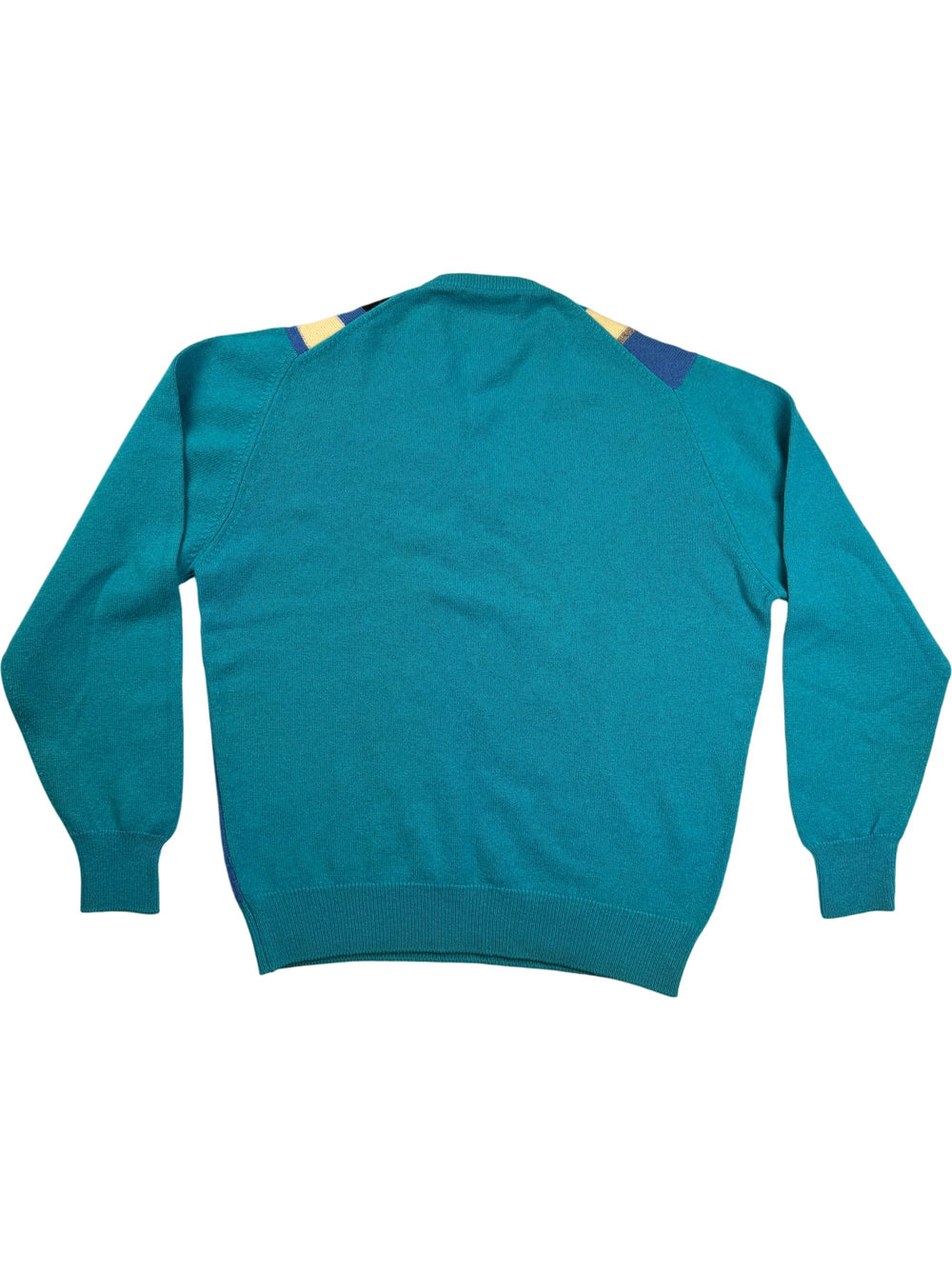Pringle Sports Wool Sweater Zigzag Pattern - M - Think Vintage Online Ltd