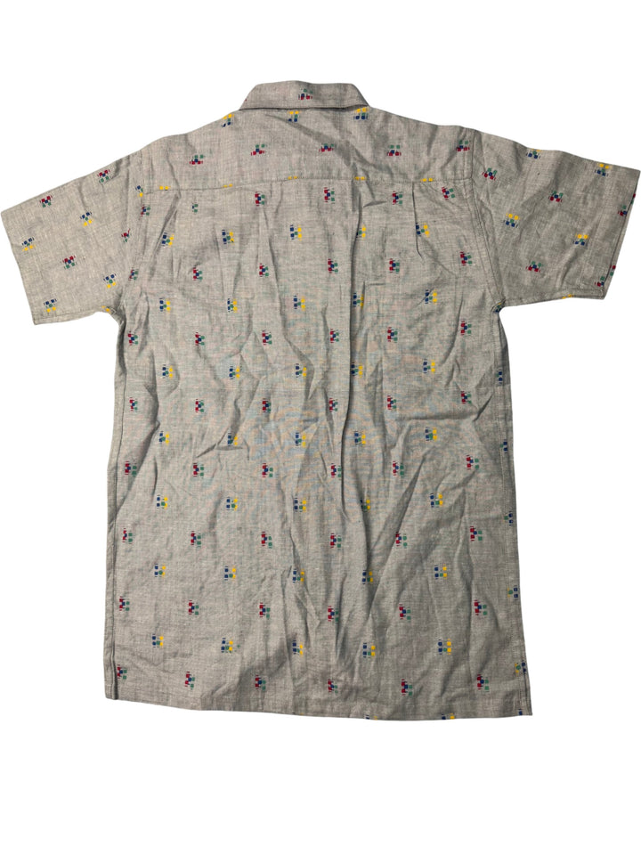 Propeller Short Sleeved Patterned Shirt - M - Think Vintage ltd