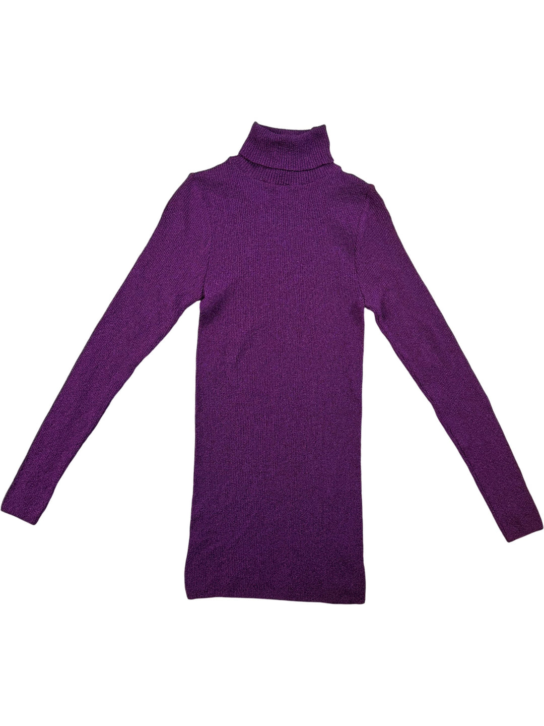 Purple High Neck Sweater - XS - Think Vintage ltd