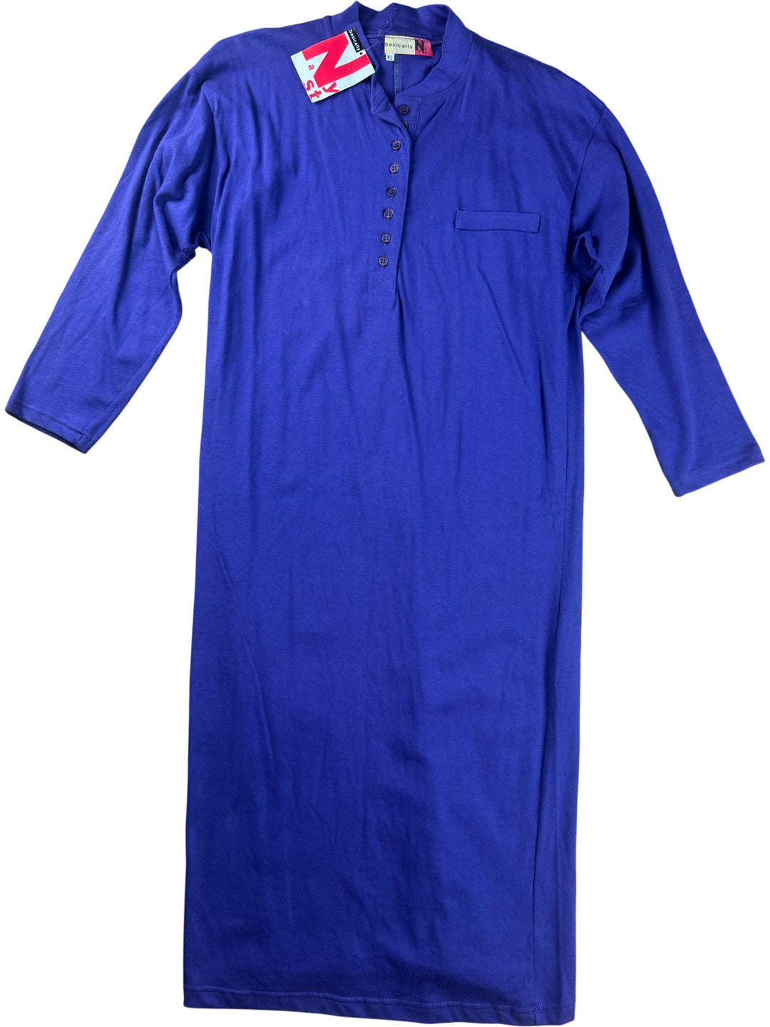 Purple Long-Sleeve Nightie - M - Think Vintage ltd