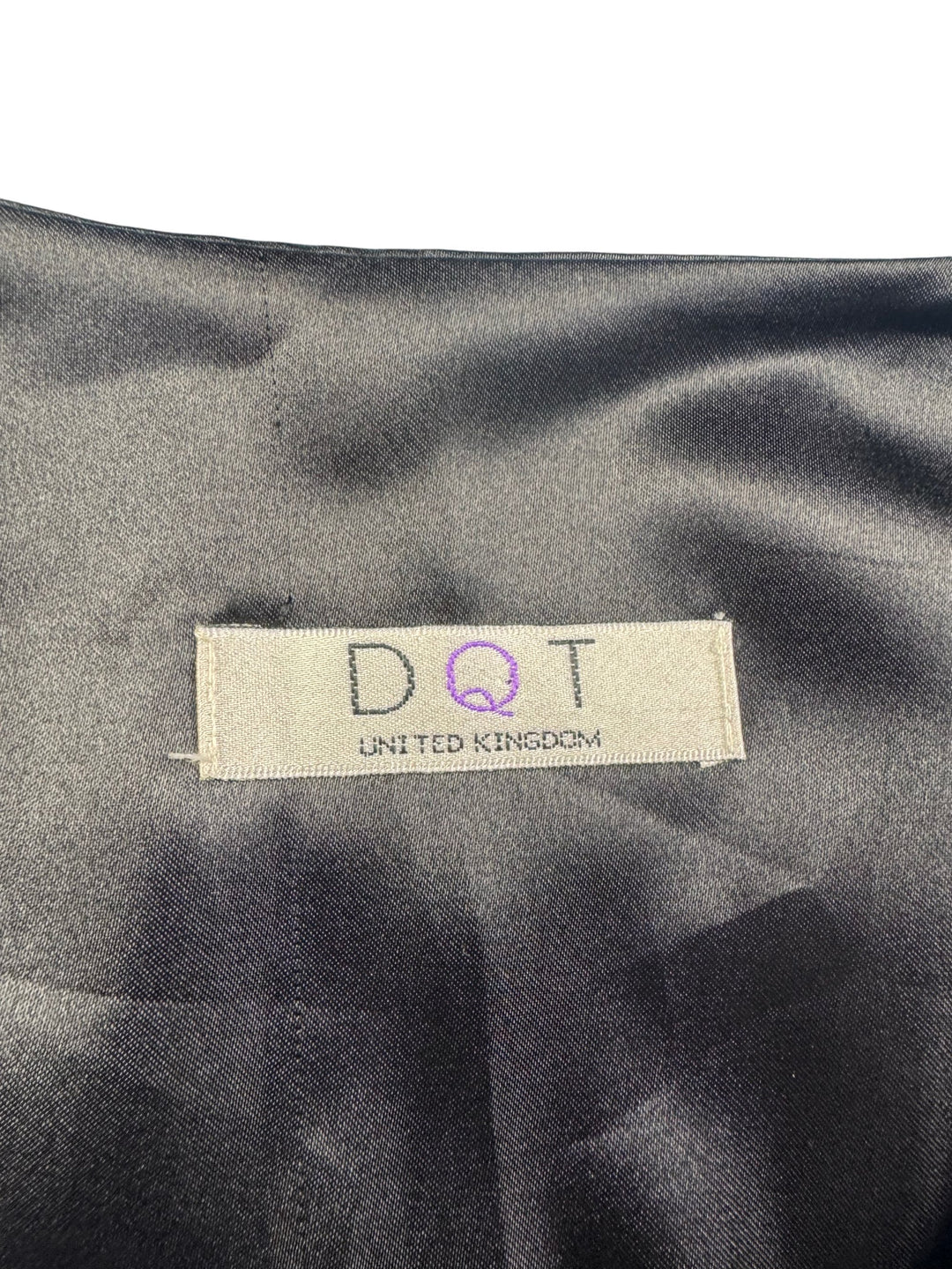 Purple Satin Waistcoat by DQT - L - Think Vintage Online Ltd