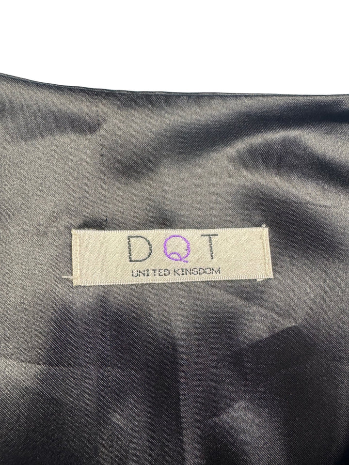 Purple Satin Waistcoat by DQT - L - Think Vintage ltd