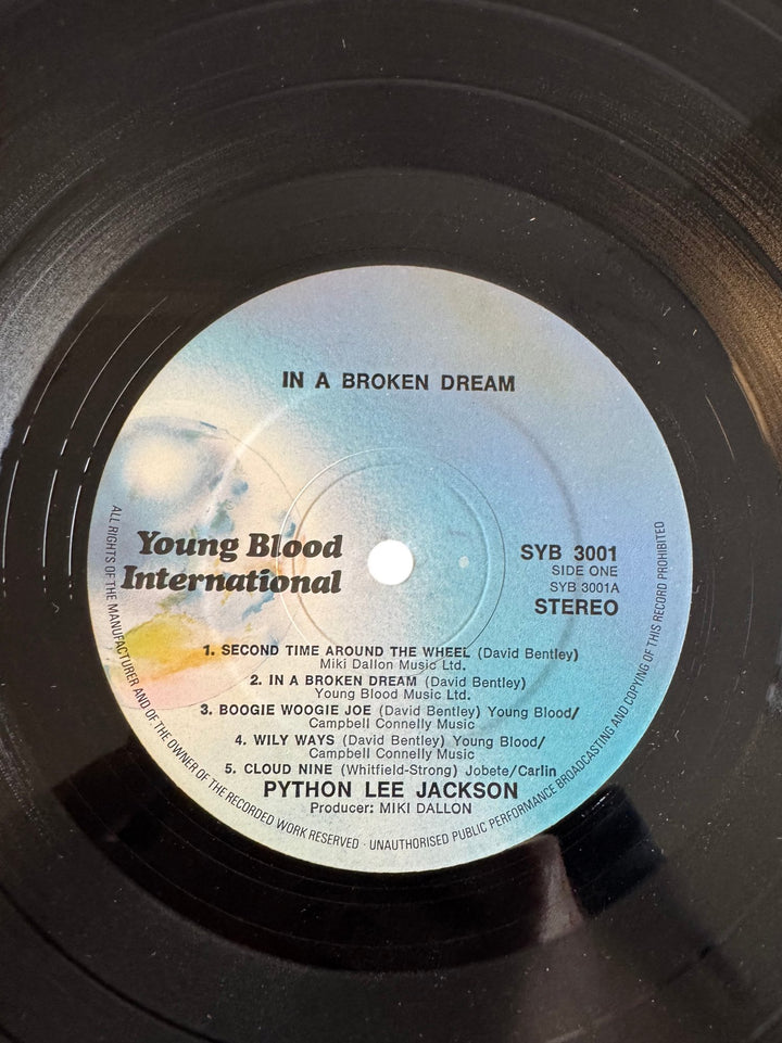 Python Lee Jackson In A Broken Dream Vinyl - Good - Think Vintage ltd