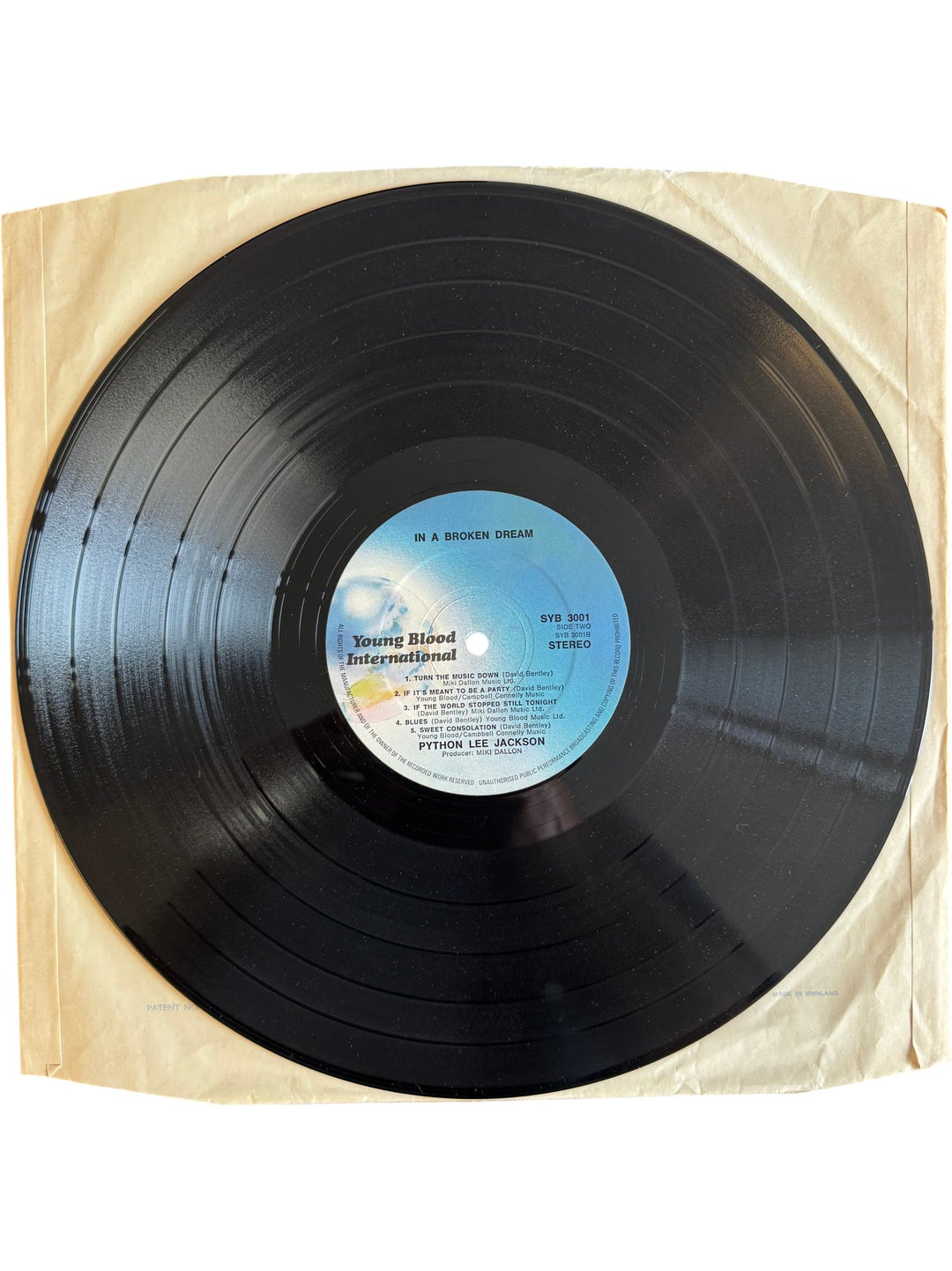 Python Lee Jackson In A Broken Dream Vinyl - Good - Think Vintage ltd