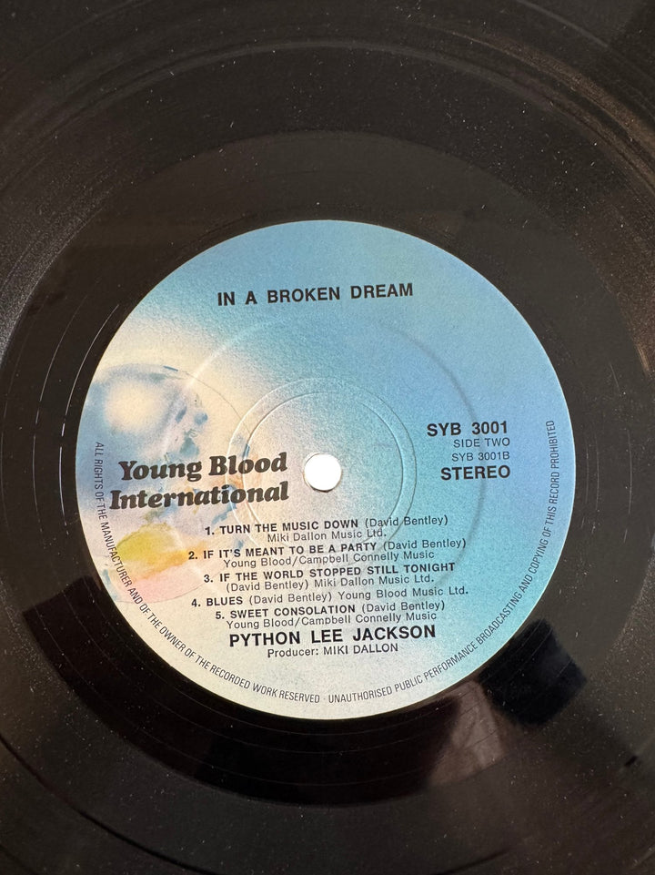 Python Lee Jackson In A Broken Dream Vinyl - Good - Think Vintage ltd