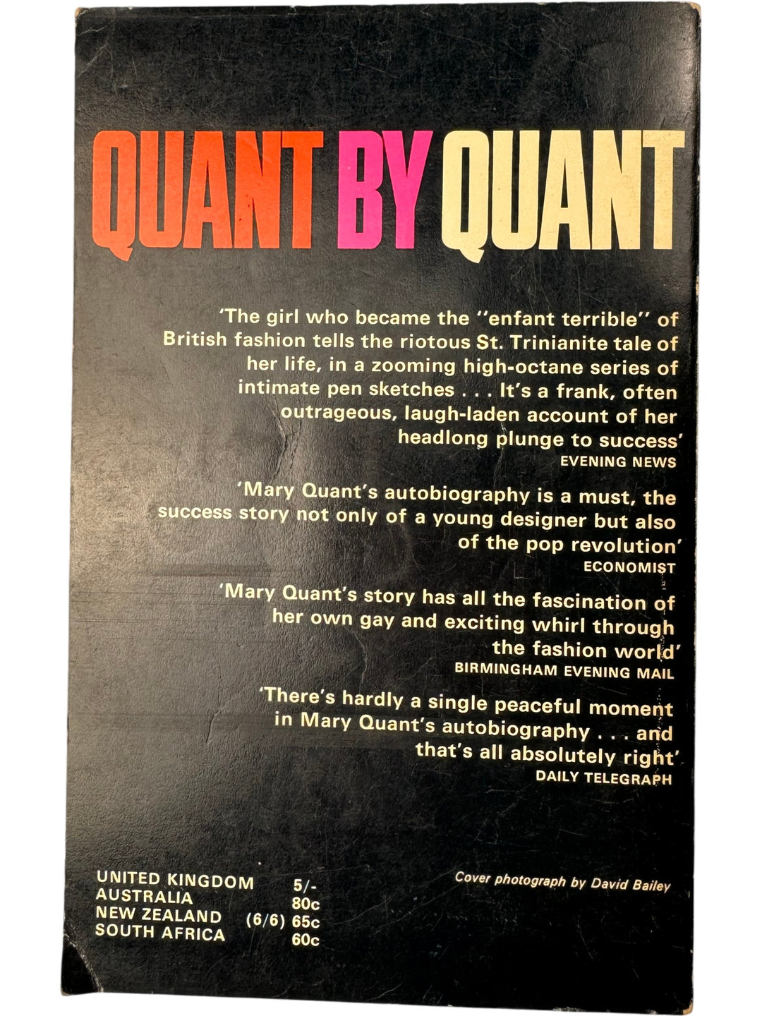 Quant By Quant Paperback Book - Think Vintage ltd