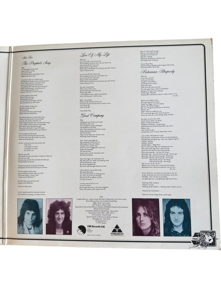 Queen A Night At The Opera Vinyl Record - Good - Think Vintage ltd
