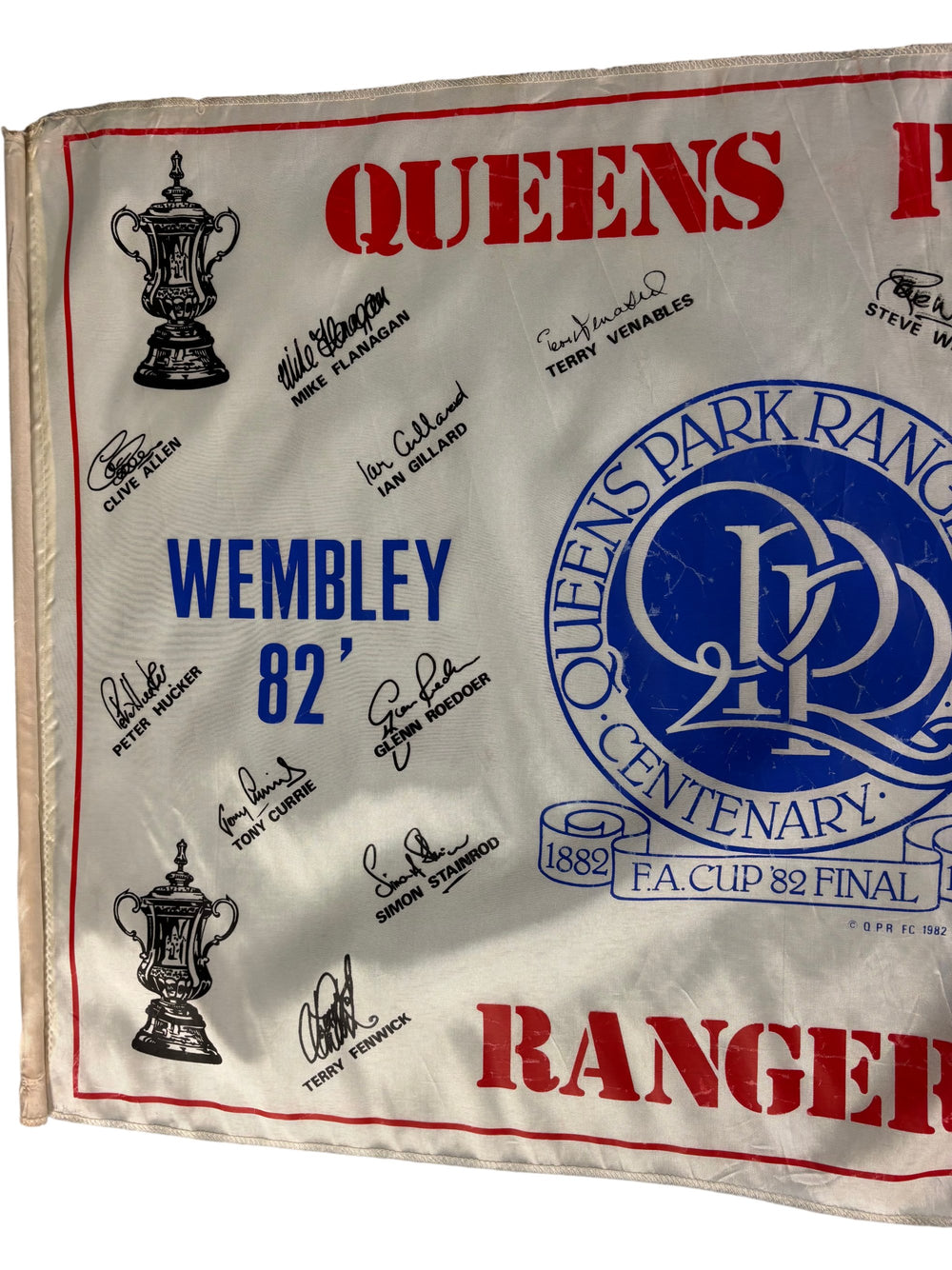 Queens Park Rangers FA Cup Final Flag 1982 - Think Vintage