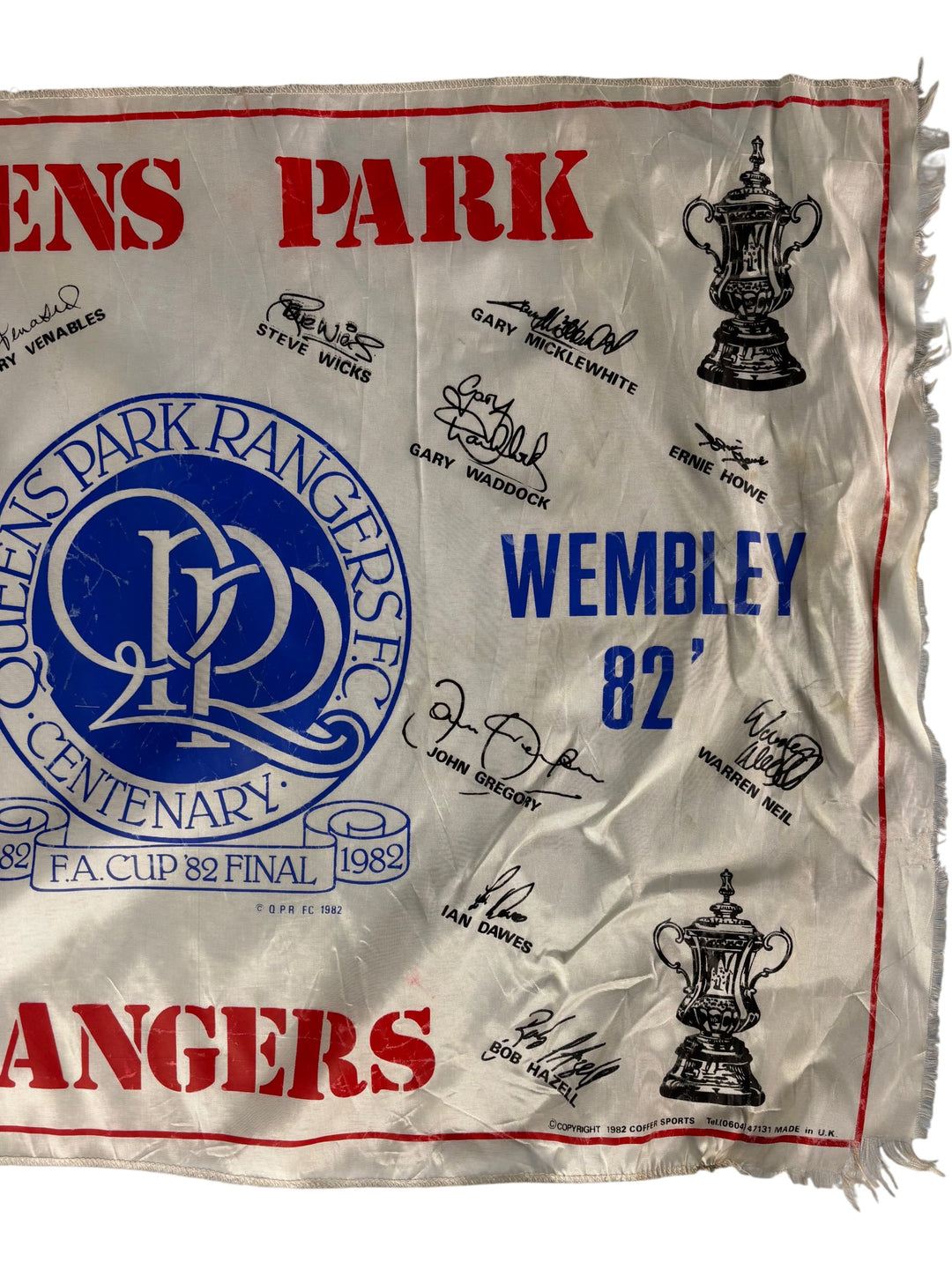 Queens Park Rangers FA Cup Final Flag 1982 - Think Vintage