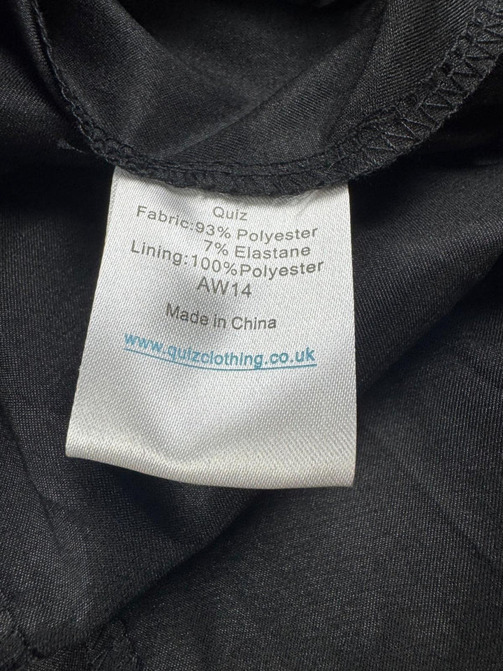 Quiz Black Lace Sleeveless Pleated Dress - Think Vintage Online Ltd