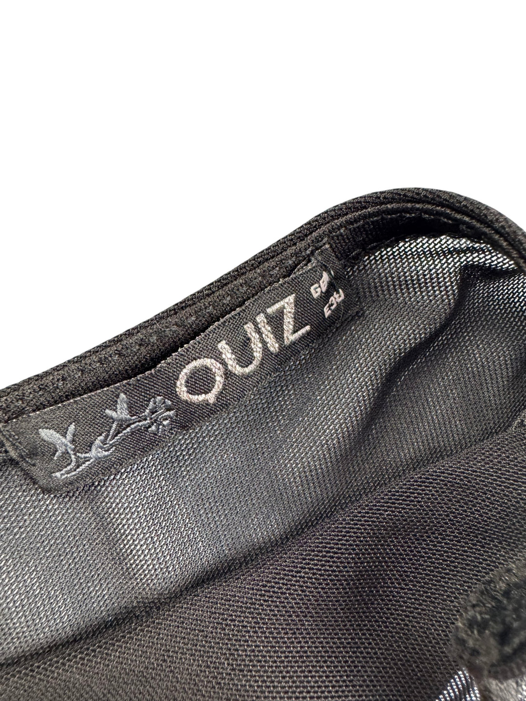 Quiz Metallic Geometric Patterned Dress - S - Think Vintage Online Ltd