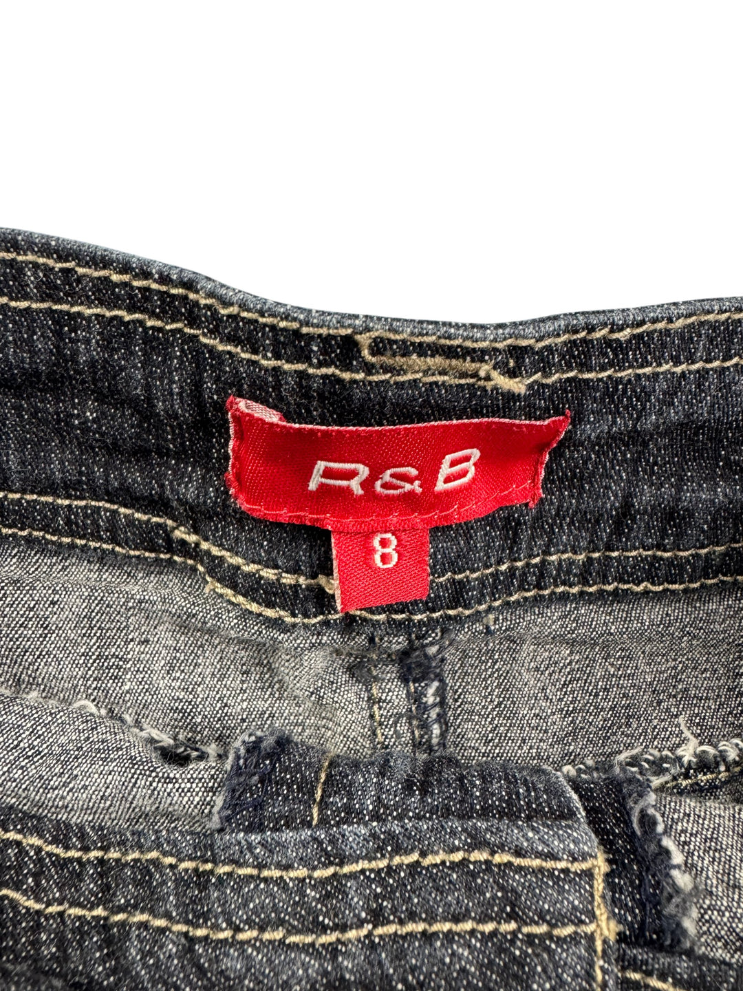 R&B Sequined Denim Skirt - W27 - Think Vintage